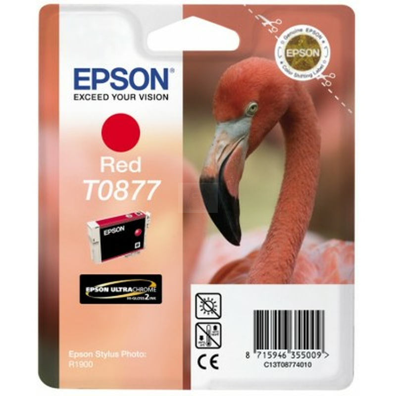 Original Epson Tinte T0877 Rot