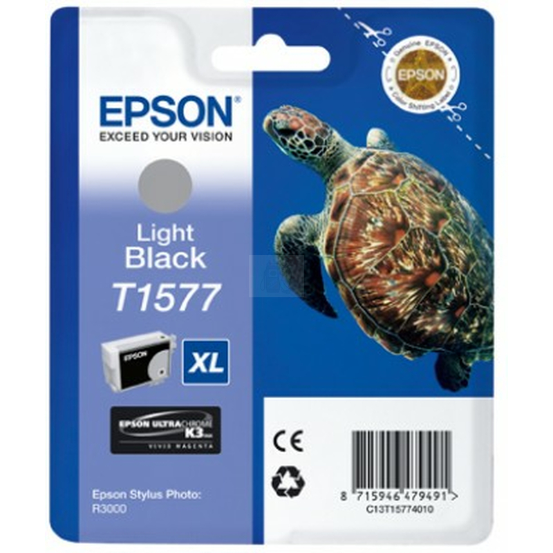 Original Epson T1577 Tinte Light Black